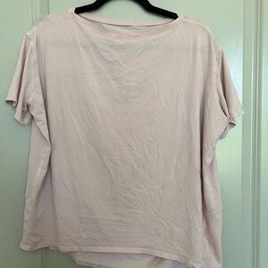 Lululemon Back in Action tee dusty rose